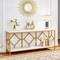 Extra Long 71" Console Table with 2 Tiers and Open Storage Shelf